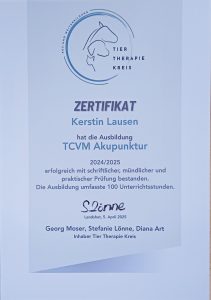 TCVM Akupunktur in Stormarn, Süderbrarup, Schleswig-Holstein und im Großraum Hamburg.